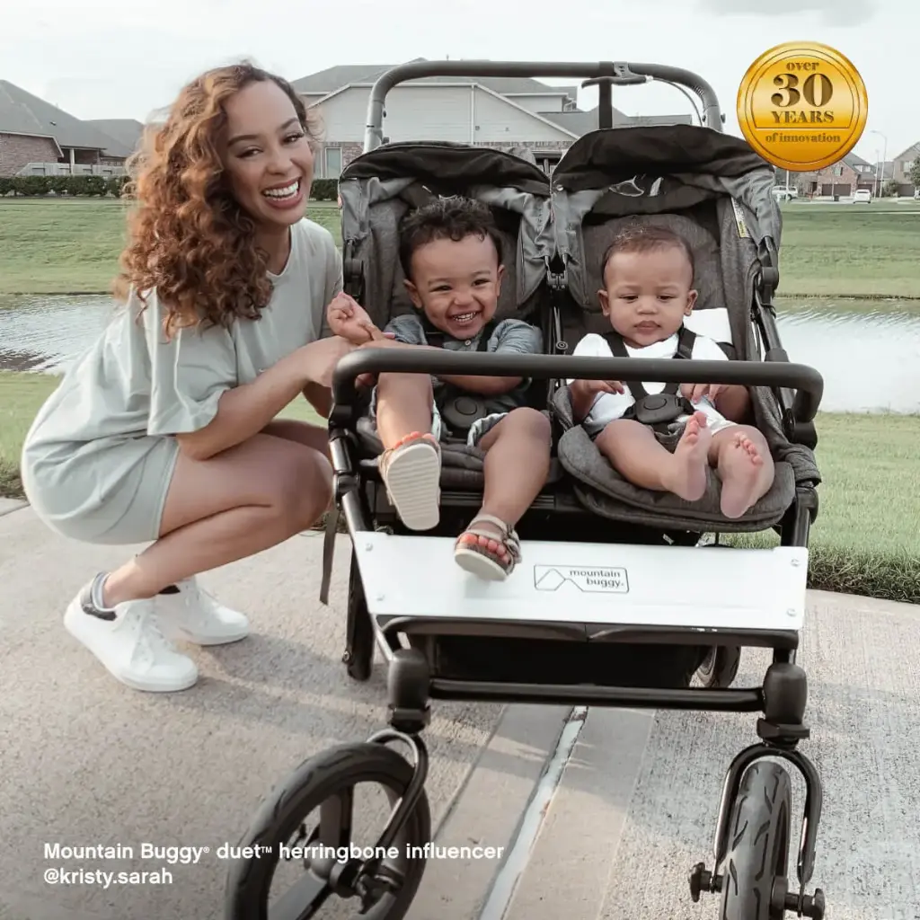 Mountain Buggy Duet Luxury Herringbone Stroller