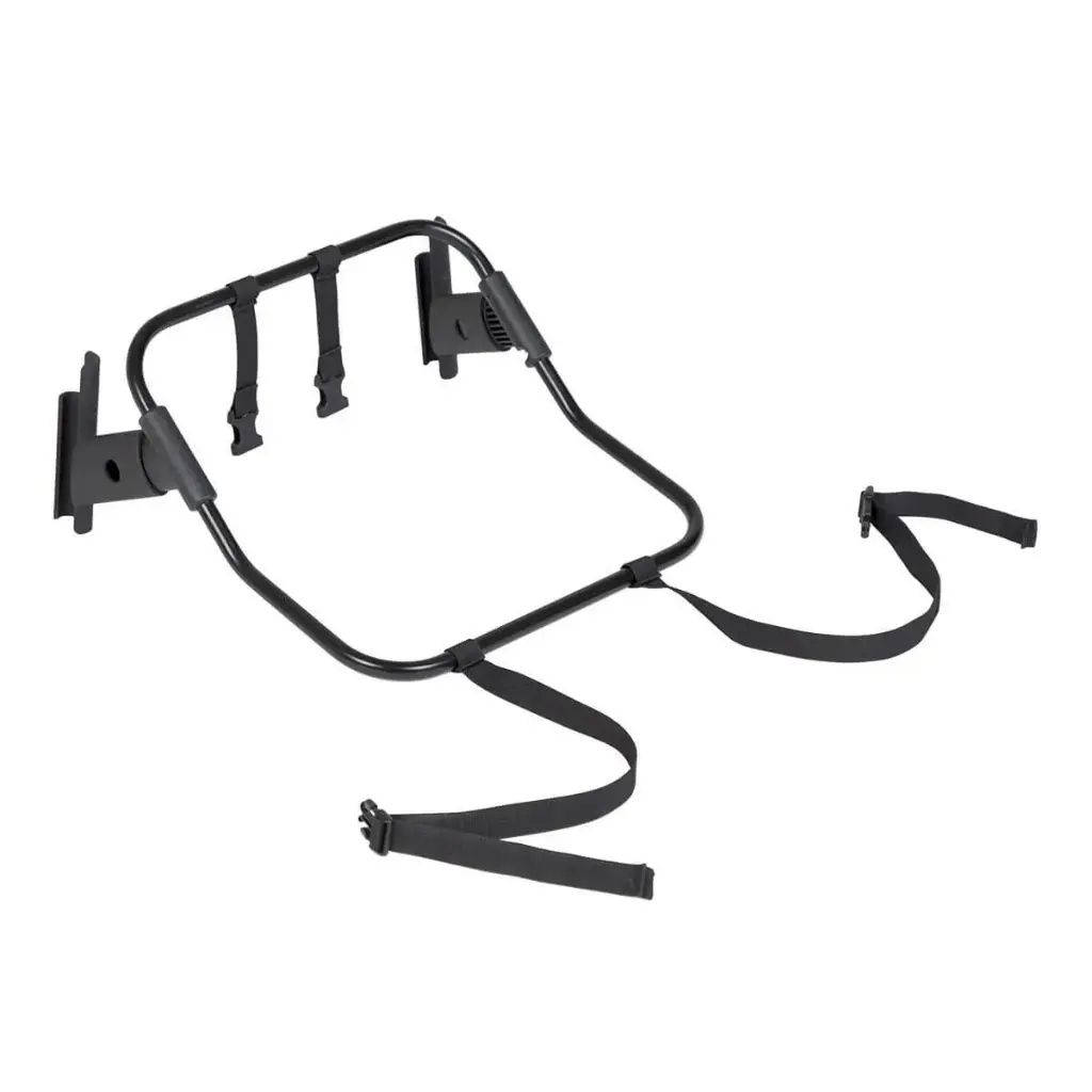Kinderwagen The Jiffle Black met Autostoel Novi Baby Jewel Base & Adapterset • Van Asten