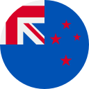 NZL New Zealand FLAG ICON - round