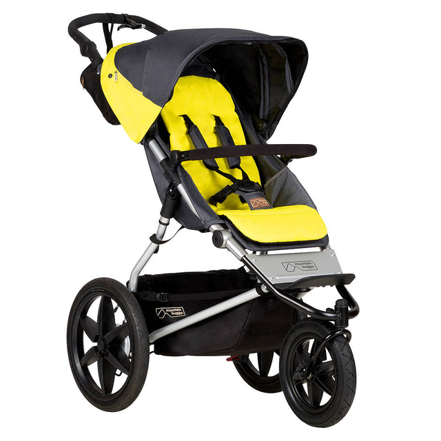 Mountain Buggy terrain stroller in yellow and black solus colour_solus