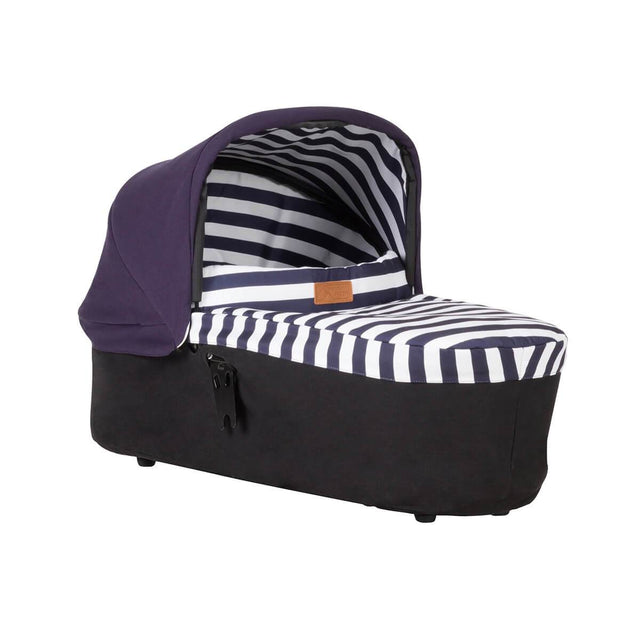 Mountain Buggy carrycot plus front view in colour nautical_nautical