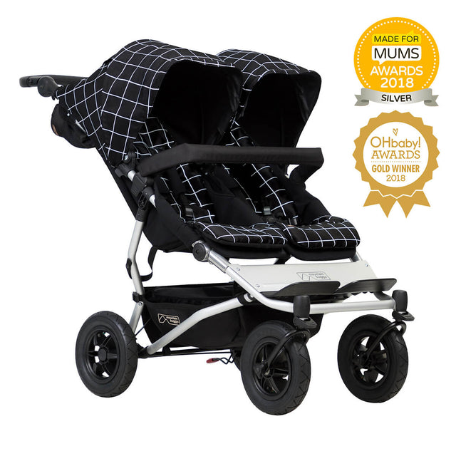 Mountain Buggy duet double buggy made for mums and oh baby award winner in colour grid_grid