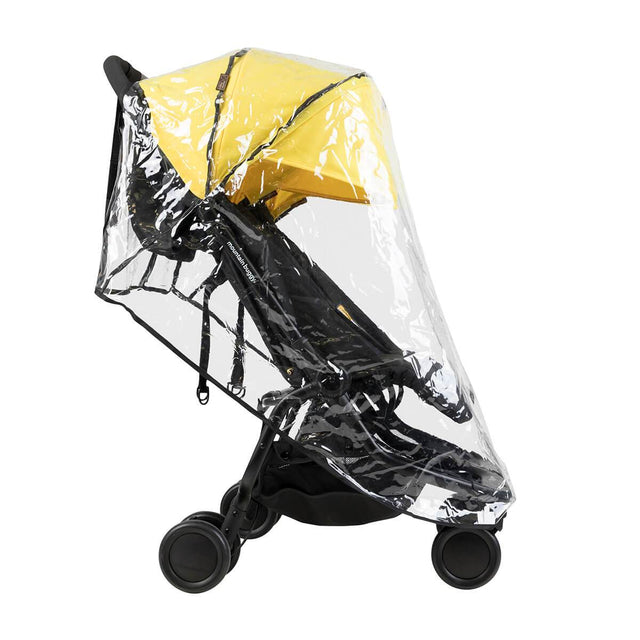 Mountain Buggy side view of nano duo fitted with double storm cover_default