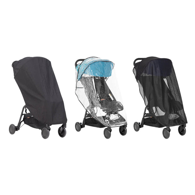 mountain buggy nano travel stroller all weather cover set storm and storm cover 3/4 view_default