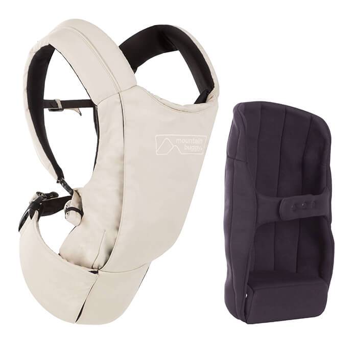 mountain buggy juno baby carrier in sand beige colour comes with insert for infants_sand