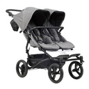Mountain Buggy luxury duet double stroller with puncture free wheels in colour herringbone_herringbone