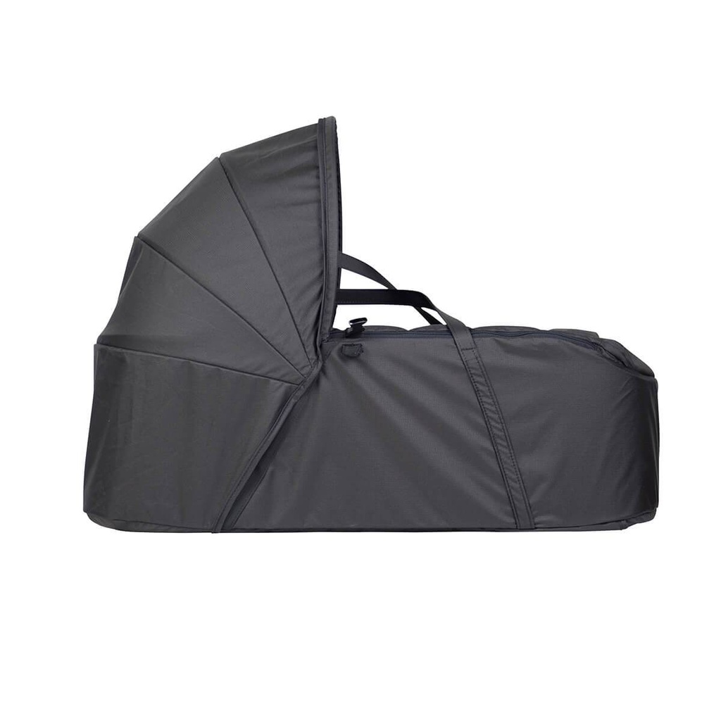 Mountain Buggy 2019 newborn cocoon side view in colour black_black