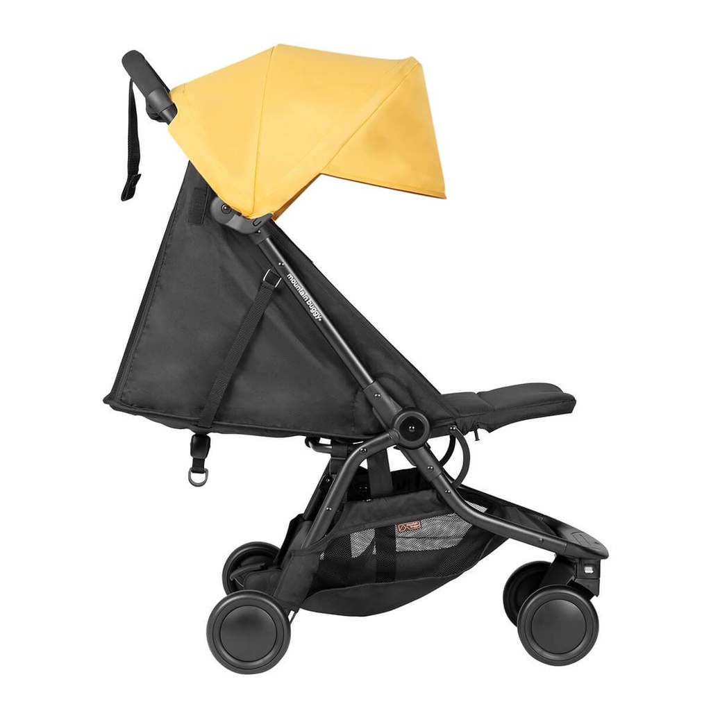 mountain buggy nano travel buggy in colour cyber showing full lie flat seat_cyber