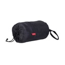 phil&teds snuggle & snooze sleeping bag in charcoal compactly packed front view