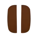 harness shoulder pads (pair) for luxury collection - tan leather